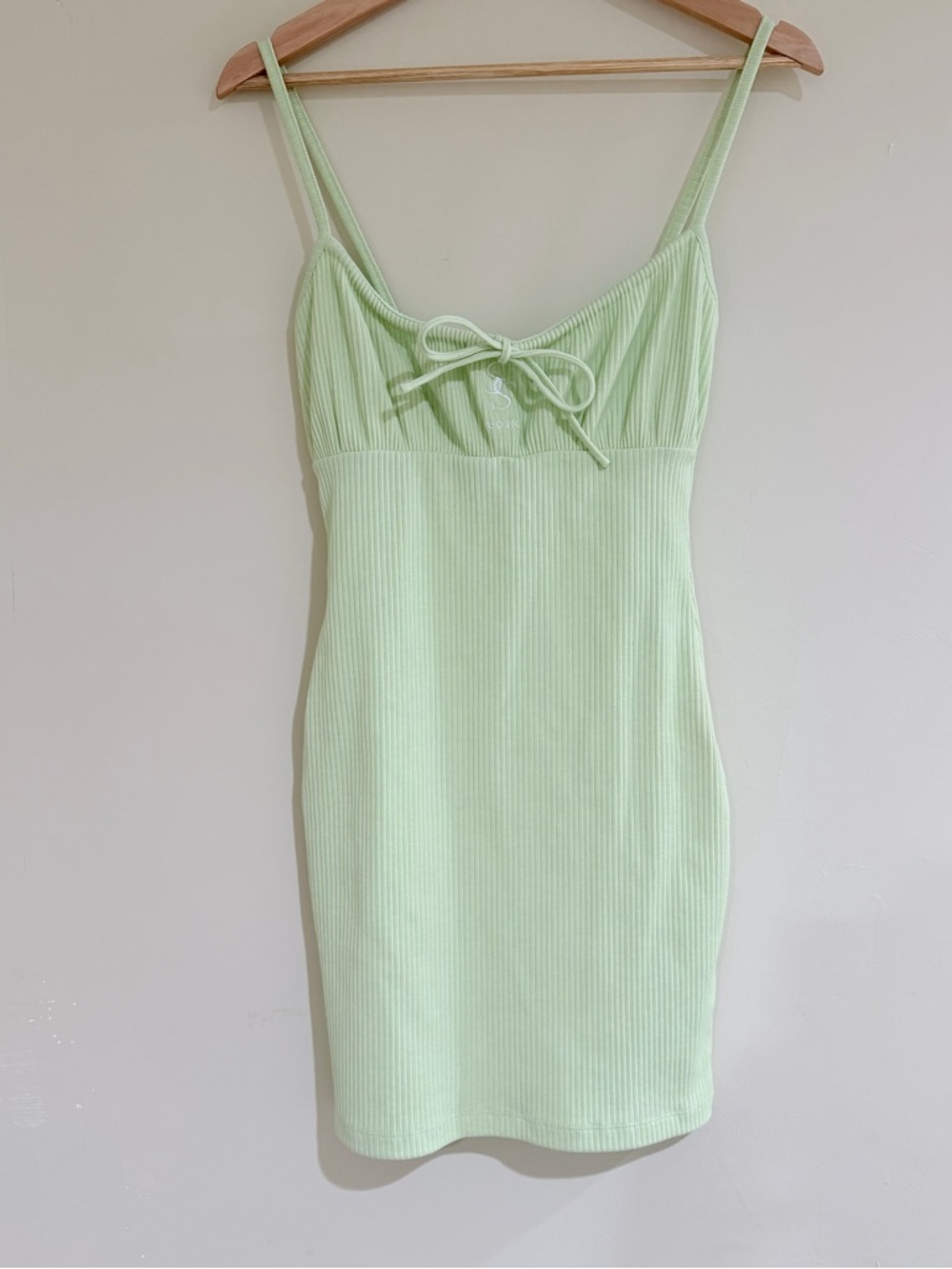 Sabo Skirt Pale Lime Ribbed Tank Dress